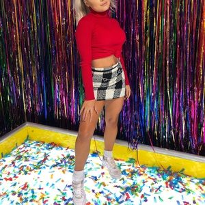 Forever 21 plaid mini